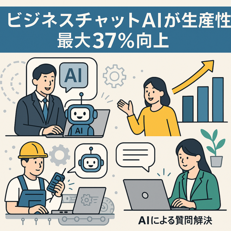 ビジネスチャットAIが生産性を最大37%向上、企業導入が加速